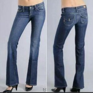 Paige Pico Lowrise Bootcut Denim Jeans Size 30